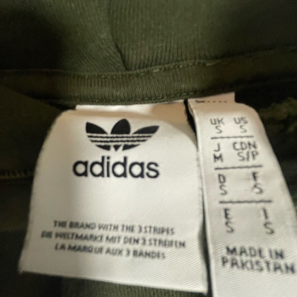 Adidas Men's Olive Green Hoodie - Picture 3 of 3